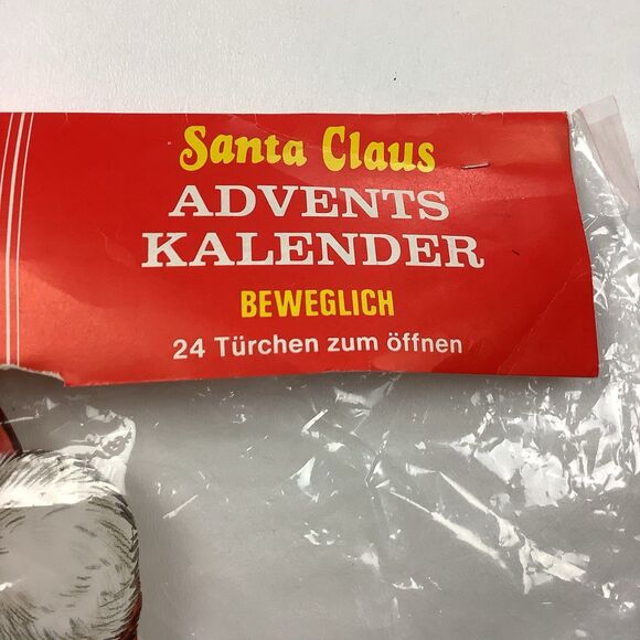 Vintage Pull String Santa Christmas Advent Calendar Denmark Moldow Movable Clown - Picture 12 of 12